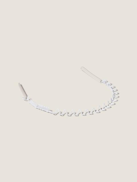 Miu Miu Metal and leather headband