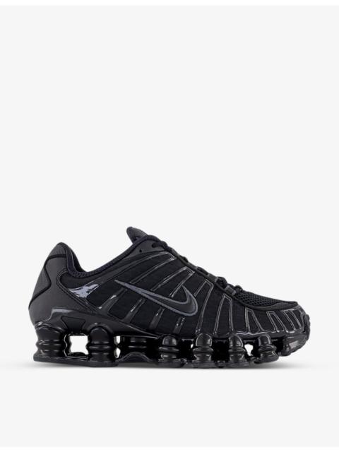 Nike Shox TL leather, mesh and shell low-top trainers