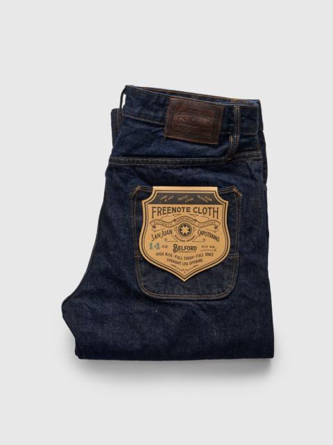 FREENOTE CLOTH "50s Blue Belford" 14oz Rinsed Selvedge Denim Pant - 50s Straight Fit