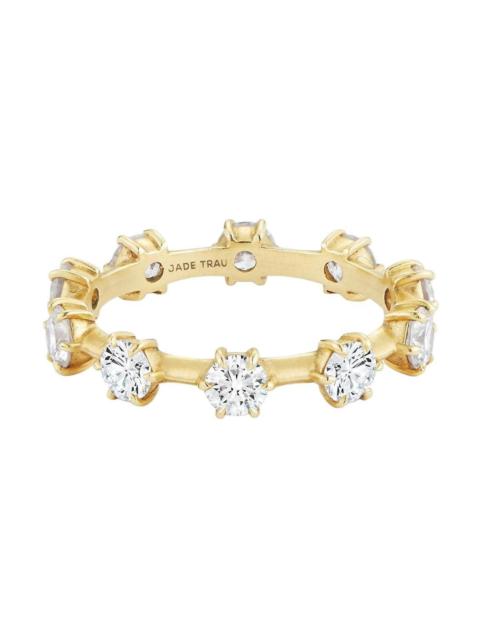 JADE TRAU Medium Kismet Diamond Band - Yellow Gold