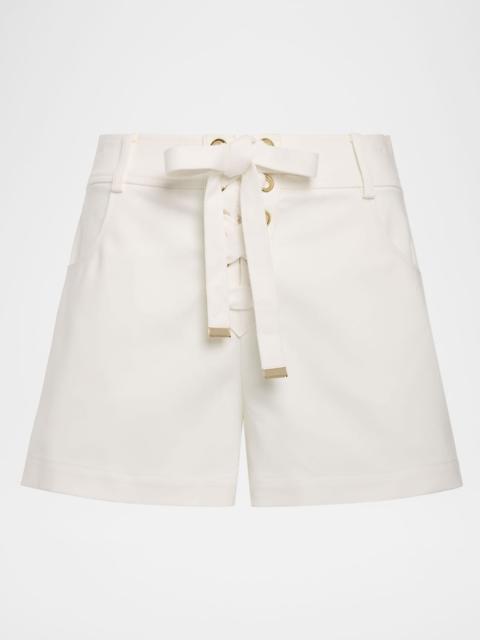 RAMY BROOK Alba Lace-Up Shorts