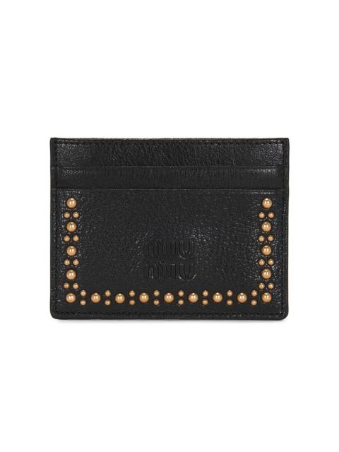 Miu Miu Madras Borchie Card Case