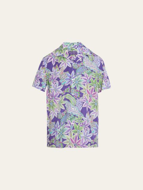 Ralph Lauren Men's Archer Floral Silk Camp Shirt