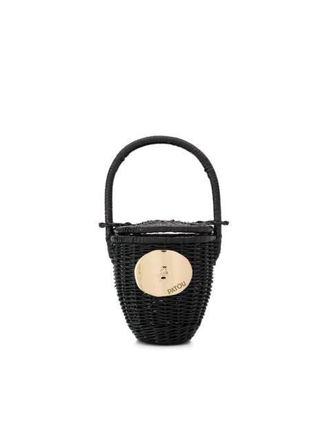 PATOU wicker basket tote bag