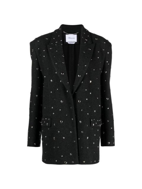 Blumarine stud-embellished single-breasted jacket