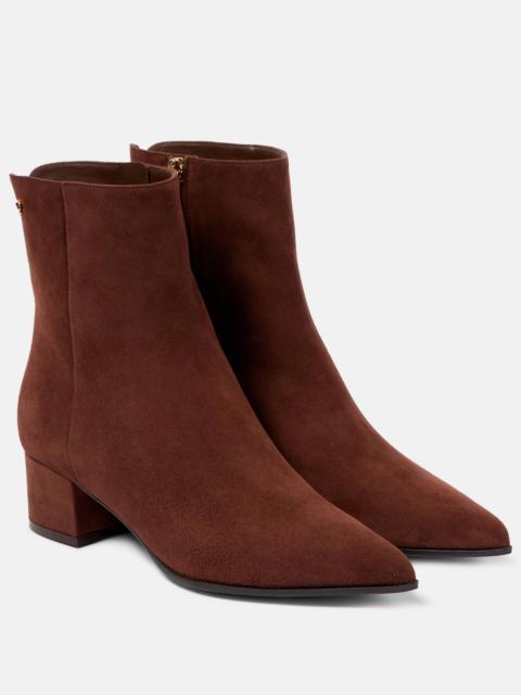 Gianvito Rossi Lyell 45 suede ankle boots