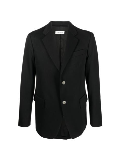 single-breasted wool blazer