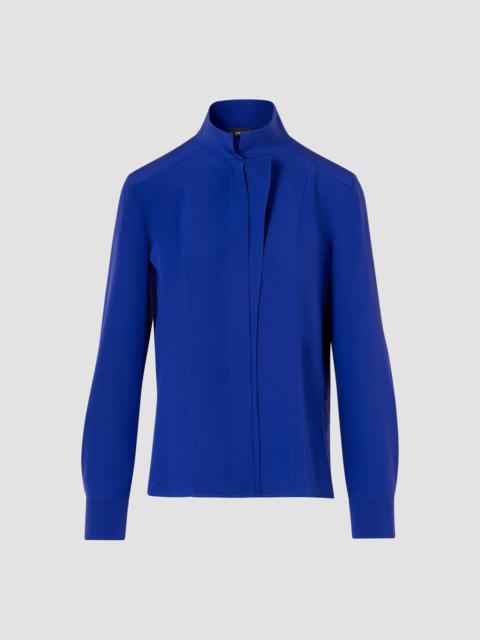 AKRIS Women's Silk Crepe Blouse - Purple