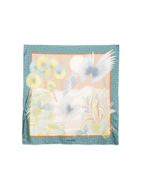 FERRAGAMO dure print silk scarf