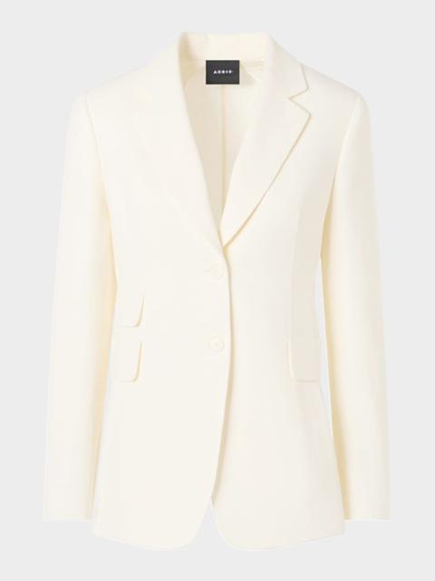 AKRIS Arie Double-Faced Linen-Wool Jacket