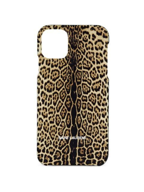 SAINT LAURENT x Agood Company leopard-print iPhone 13 Pro case