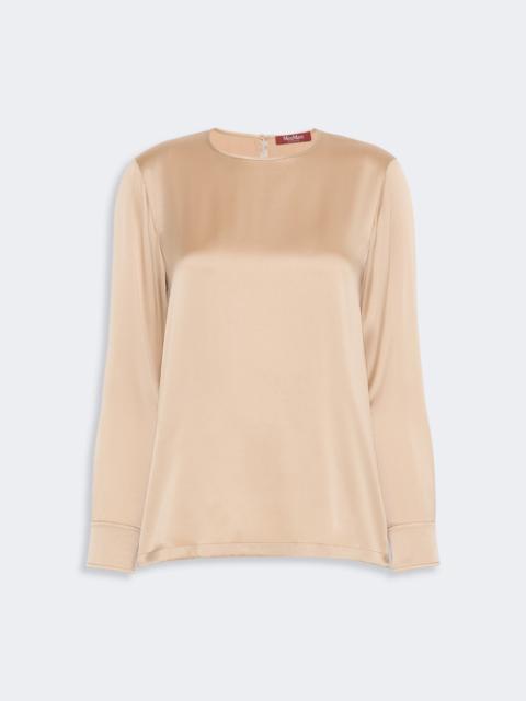 Max Mara FIORDI Silk satin blouse - CAMEL
