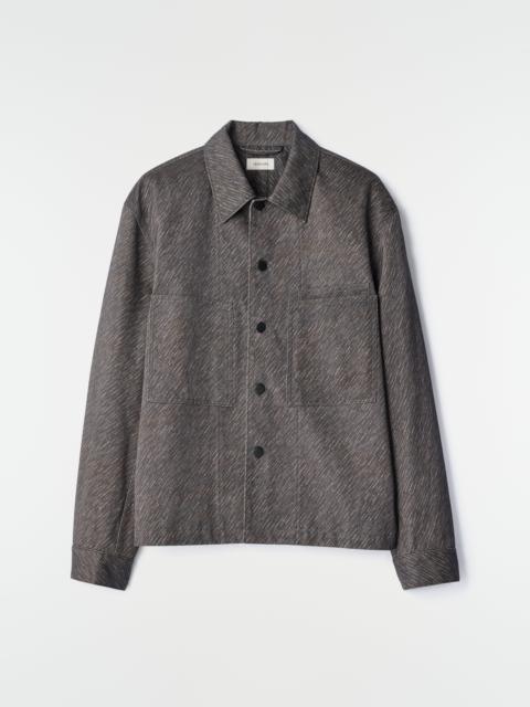 Lemaire WORKWEAR OVERSHIRT IN DIAGONAL PRINTED COTTON
