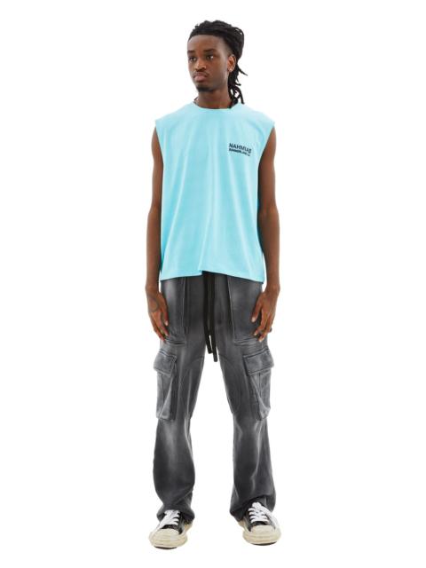NAHMIAS LANDSCAPE MUSCLE T-SHIRT (BLUE)