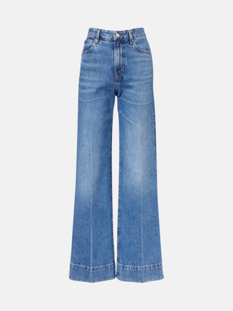 FRAME Slice high-rise flared jeans