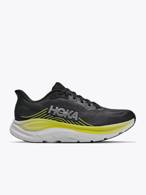 HOKA Men's Clifton 11 Shoes in Black/Cosmic Grey