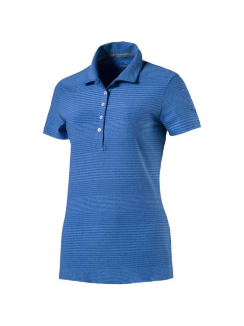 PUMA striped-pattern polo shirt