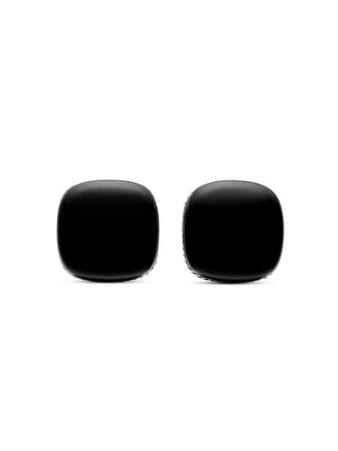 DAVID YURMAN Men's Streamline Cushion Cufflinks in Sterling Silver - Black Onyx