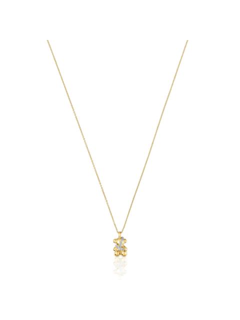 TOUS Short 18K solid gold and diamonds bear Necklace Lligat