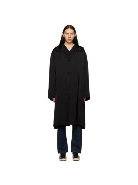 Black Hooded Coat