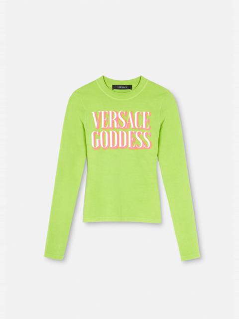 Versace Goddess Long-sleeved T-shirt