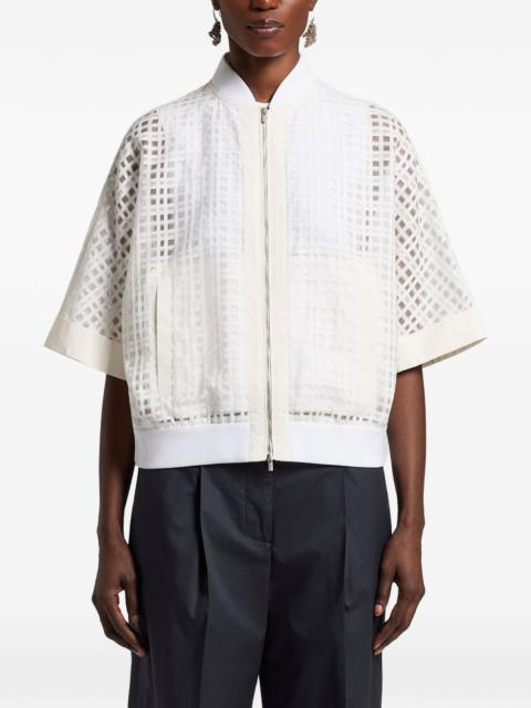 PESERICO grid bomber jacket