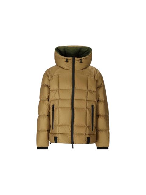 DSQUARED2 Dsquared2 Printed Logo Walnut Hooded Down Jacket Brown