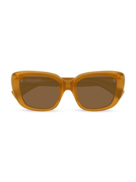 SAINT LAURENT Women's 53MM Cat-Eye Sunglasses - Yellow