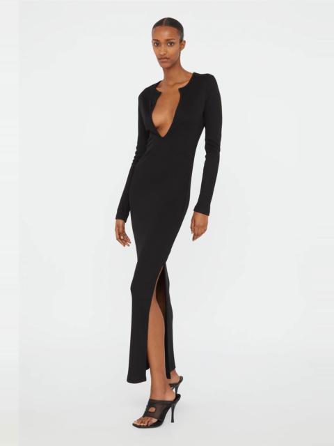 CHRISTOPHER ESBER CONCAVE L/S RIB DRESS