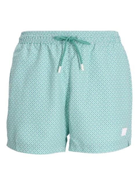 BOSS patterned drawstring shorts