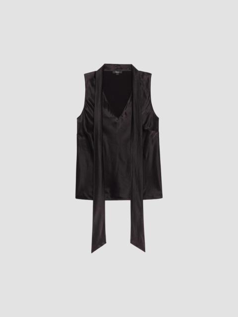 Rails Women's Poppy V-Neck Satin Top - Black