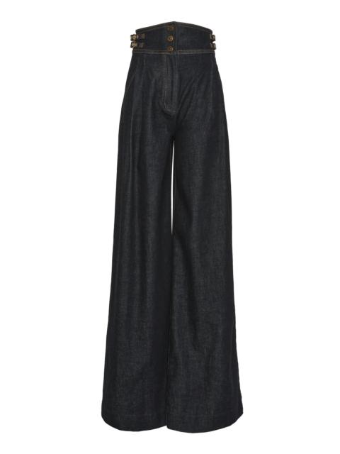 Zimmermann Rebellion Denim Tailored Pant dark wash