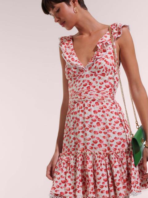 Mini Dress Bruna - White Red Alamy