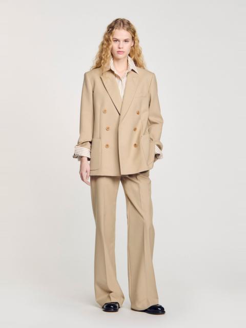 Sandro DOUBLE-BREASTED SUIT JACKET