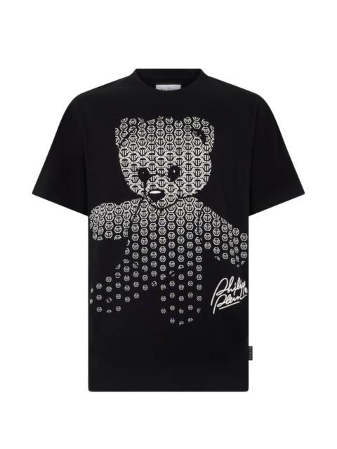 PHILIPP PLEIN round-neck bear-print T-shirt