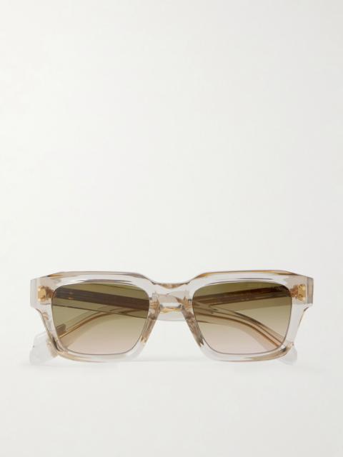 CUTLER AND GROSS 1432 Square-Frame Acetate Sunglasses Clear