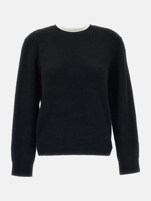 Loulou de Saison OTIS Contrast-Collar Sweater