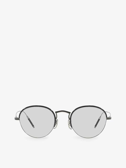 Oliver Peoples OV5456SU Gregory Peck round-frame metal glasses