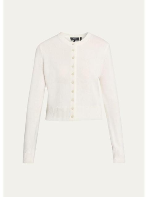 Theory Crewneck Cashmere Cardigan