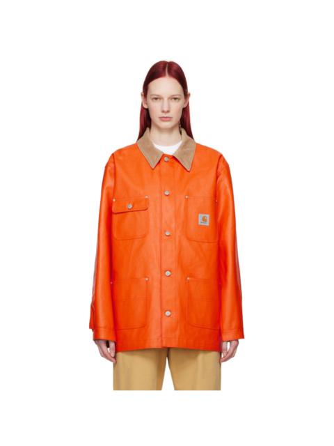 Junya Watanabe Orange Carhartt Work In Progress Edition Jacket