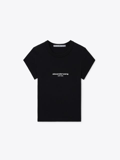 Alexander Wang LOGO PRINT FITTED TEE