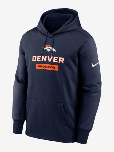Denver Broncos Toss Sweep Men’s Nike Therma NFL Pullover Hoodie
