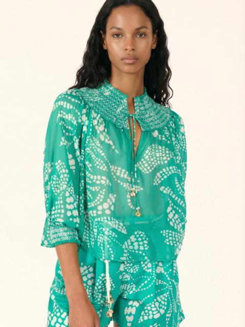 Poupette St Barth Blouse Ysee - Mint Austral