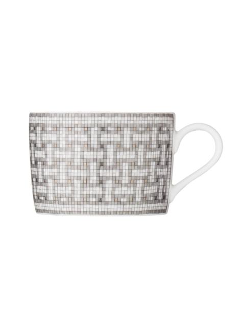 Hermès Mosaique au 24 Platinum Tea Cup & Saucer