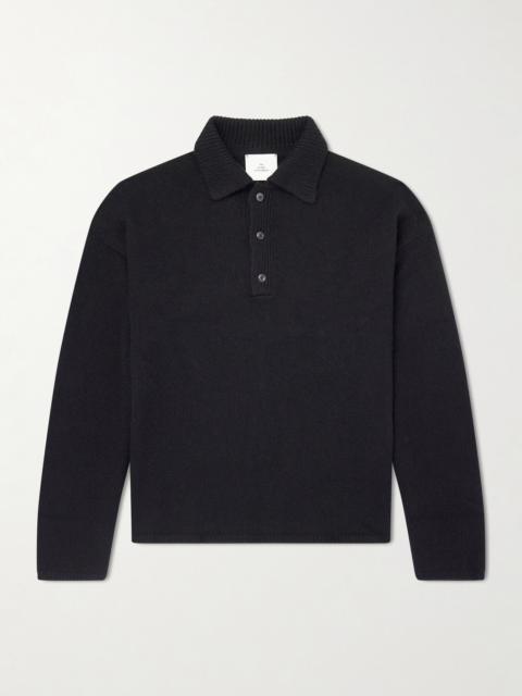 The Elder Statesman Dume Rugby Cashmere Polo Sweater