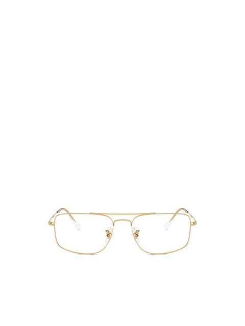 Ray-Ban square metal glasses