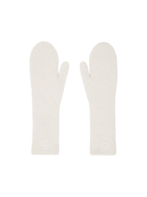 Isabel Marant Beige Embroidered Gloves