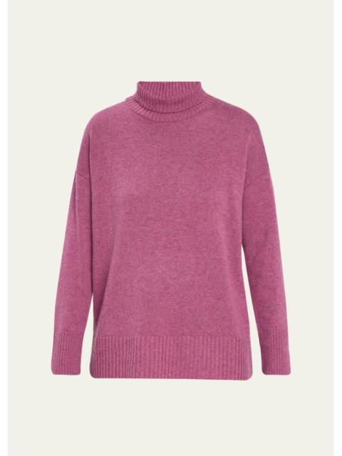Lafayette 148 New York Chine 3-Ply Cashmere Stand-Collar Sweater