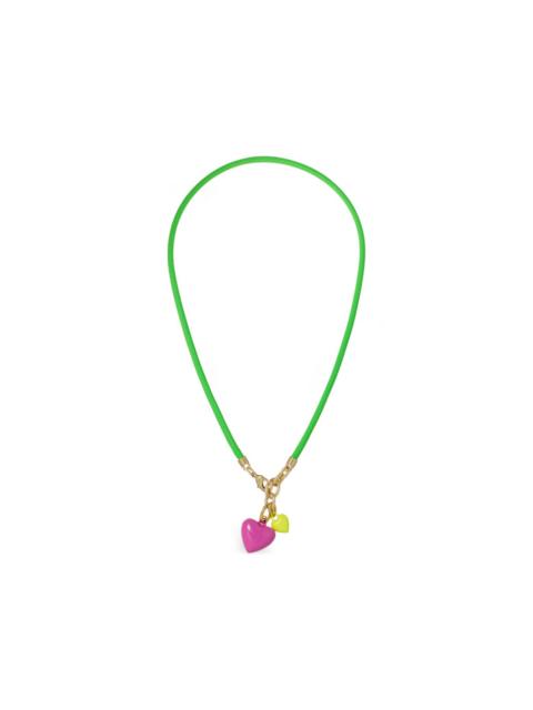 ROXANNE ASSOULIN Happy Cord Mini Double Heart necklace
