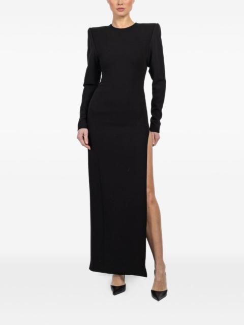 WARDROBE.NYC shoulder-pad maxi dress